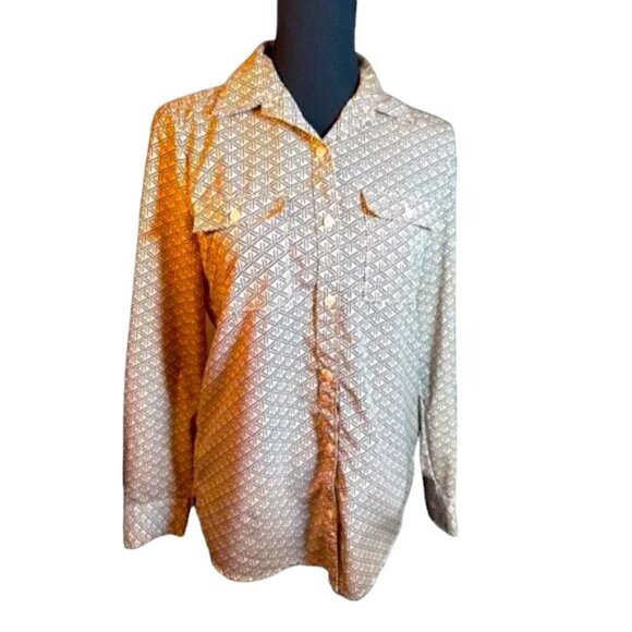 Banana Republic XS Women’s Geometric Classic Fit Blouse - Picture 3 of 12